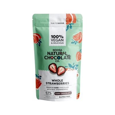 Noosa Natural Chocolate Co. Dark Chocolate Whole Strawberries 100g